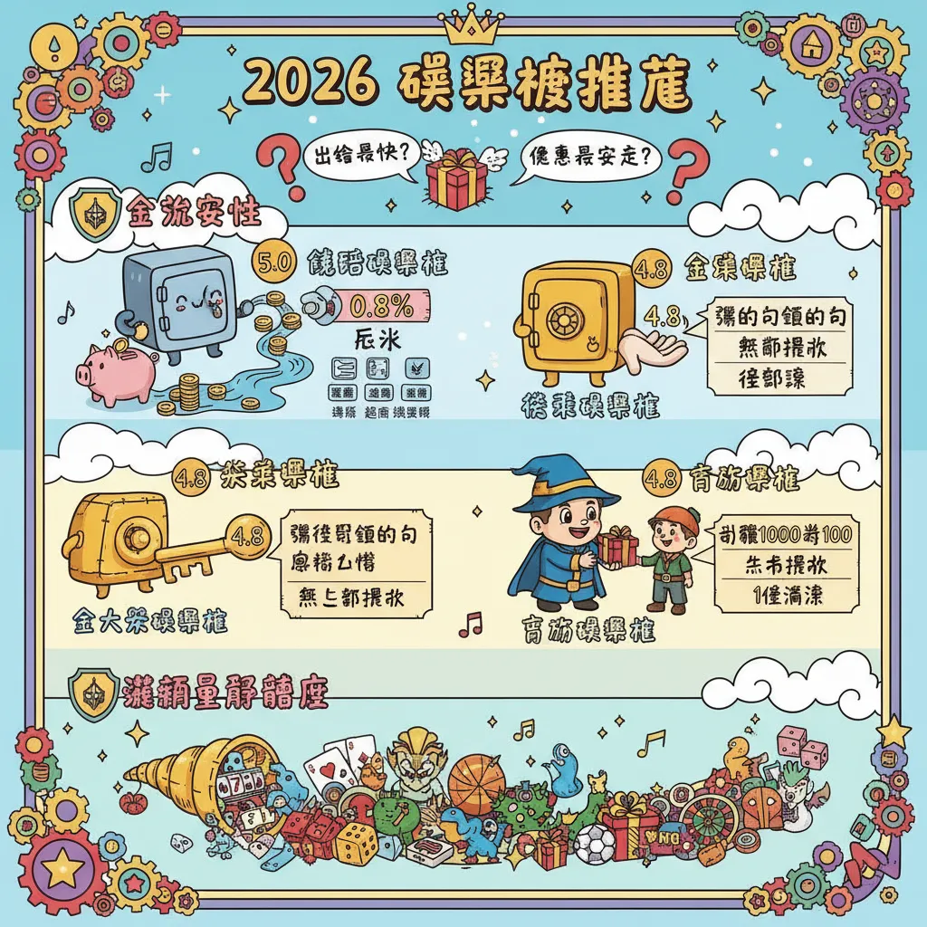 2026年十大娛樂城綜合評比：金流、遊戲、優惠一次看