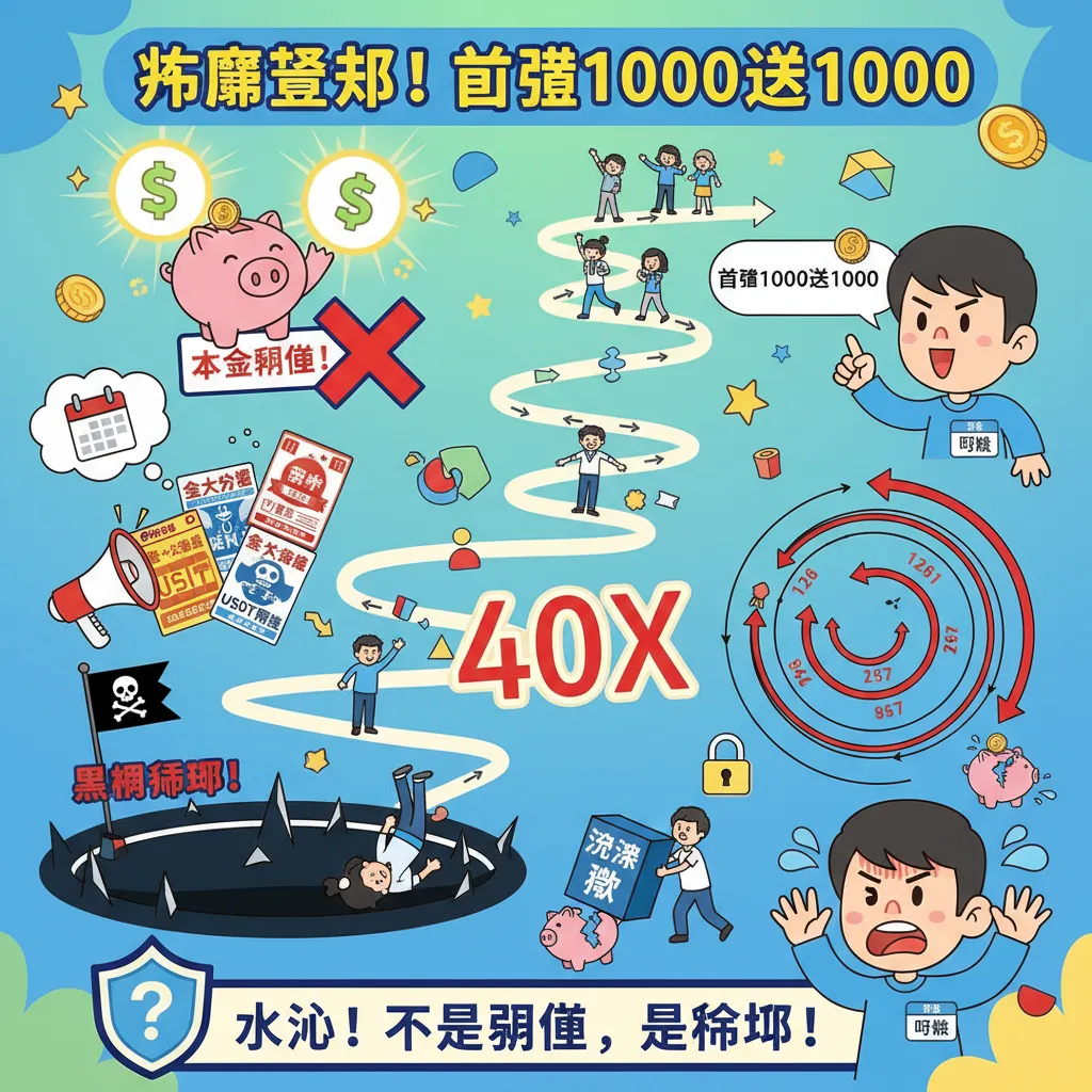 避開黑網陷阱！首儲1000送1000的有效投注與洗碼量解析